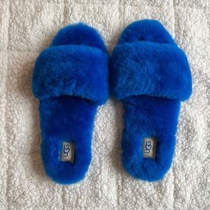 EUC Ugg Fluff Slide Slippers